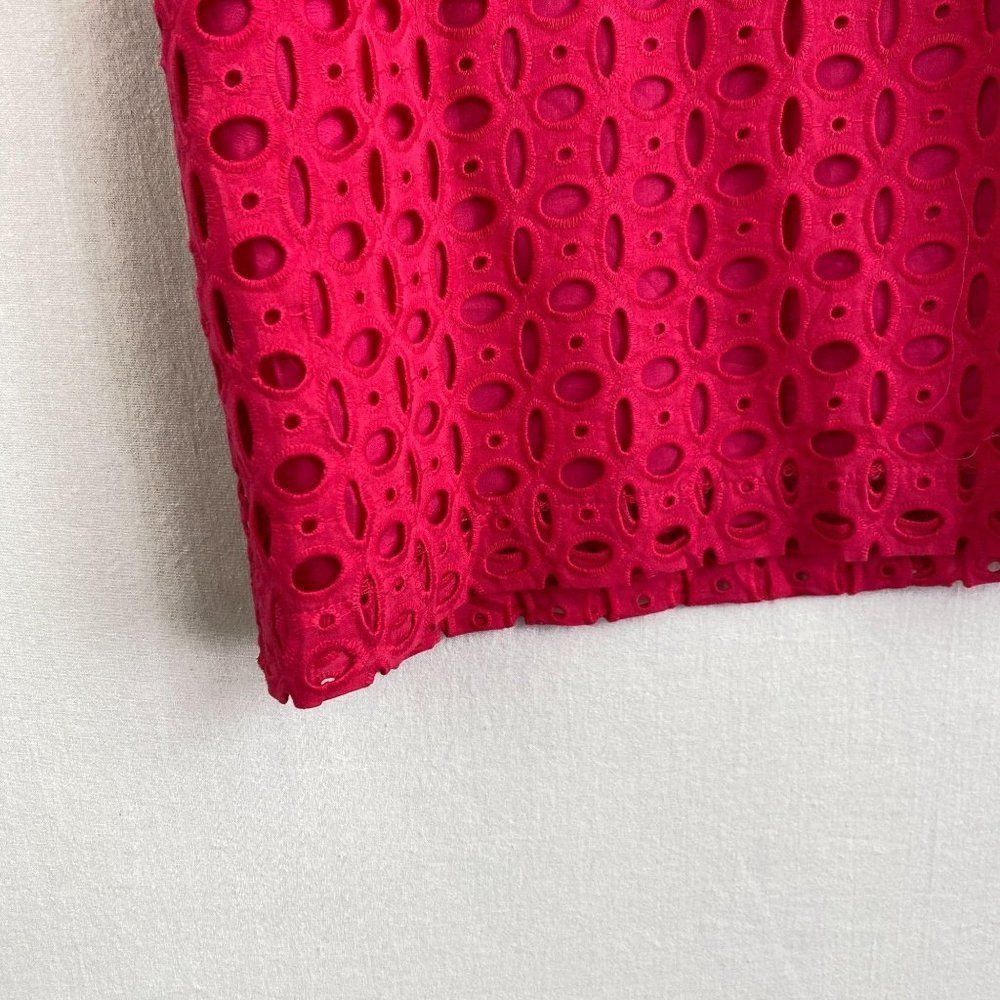 ANDREW MARC Pink Pattern Mesh Dress - Picture 6 of 8